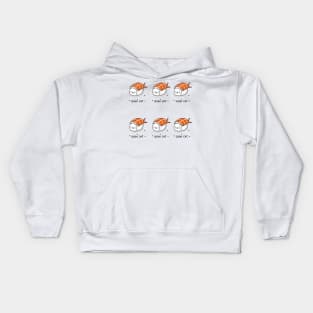 Sushi kitty cat Kids Hoodie